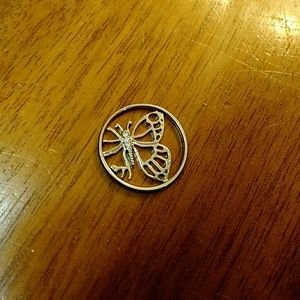 Origami Owl Butterfly Charm Plate